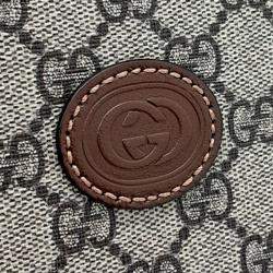 Pre Owned Gucci Beige Brown Coated Canvas GG Small Tote Bag