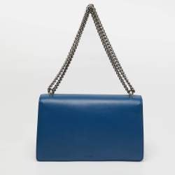 Pre Owned حقيبة كتف جلدية صغيرة زرقاء غوتشي ديونيسوس