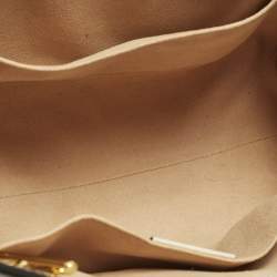 Pre Owned Gucci Padlock Small Beige/Off White Flora GG Supreme Canvas Tote