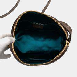 Pre Owned حقيبة كروس غوتشي قبة أوفيديا جي جي سوبروم بني صغير