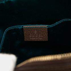 Pre Owned حقيبة كروس غوتشي قبة أوفيديا جي جي سوبروم بني صغير