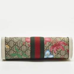 Pre Owned حقيبة كتف غوتشي أوفيديا فلورا جلد وكانفاس جي جي سوبريم متعدد الألوان صغيرة