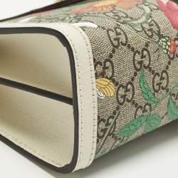 Pre Owned حقيبة كتف غوتشي أوفيديا فلورا جلد وكانفاس جي جي سوبريم متعدد الألوان صغيرة