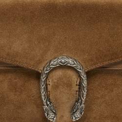 مملوكة مسبقًا Gucci Dionysus Small Beige Leather and Suede Shoulder Bag