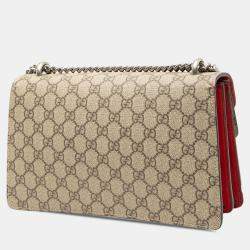 Pre Owned Gucci Brown Medium GG Supreme Dionysus Shoulder Bag
