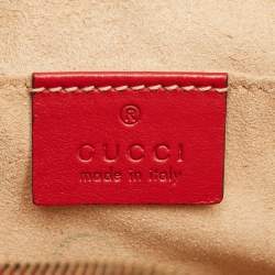 مملوكة مسبقًا Gucci GG Marmont Mini Red Matelassé Leather Camera Bag