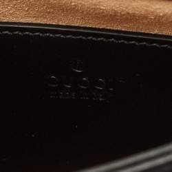 مملوكة مسبقًا Gucci GG Marmont Mini Black Matelassé Leather Top Handle Bag