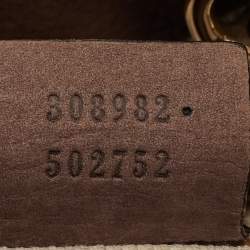 Pre Owned Gucci Soho Medium Brown Nubuck Leather Chain Shoulder Bag