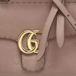 مملوكة مسبقًا Gucci GG Marmont Medium Old Rose Leather Top Handle Bag