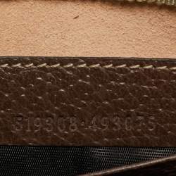 مملوكة مسبقًا حقيبة خصر غوتشي أوفيديا جلد وكانفاس مقوى جي جي سوبريم بني / بيج