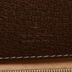 مملوكة مسبقًا حقيبة خصر غوتشي أوفيديا جلد وكانفاس مقوى جي جي سوبريم بني / بيج