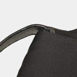 Pre Owned Gucci Black Nylon Leather Handbag