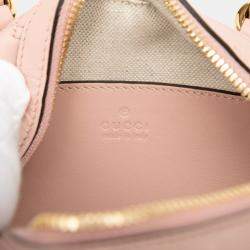 مملوكة مسبقًا Gucci Pink Mini GG Marmont Matelasse Leather Satchel