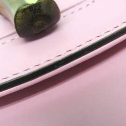 مملوكة مسبقًا Gucci Pink Leather Bamboo Backpack Handbag Shoulder Bag 