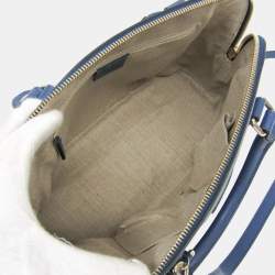 Pre Owned حقيبة غوتشي مايكرو جي جي جلد أزرق يد وكتف