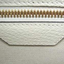 مملوكة مسبقًا Gucci Ophidia Beige, White Leather Gg Supreme Shoulder Bag 