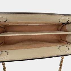 مملوكة مسبقًا Gucci Brown Small GG Supreme Web Ophidia Chain Crossbody