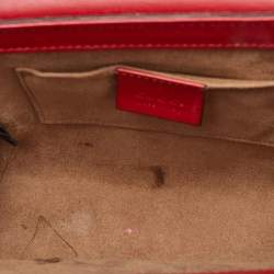 Pre Owned Gucci Padlock Small Multicolor GG Supreme Canvas and Leather Shoulder Bag