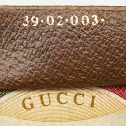 Pre Owned Gucci Beige/Brown GG Supreme Canvas and Leather Web Sherry Line Tote