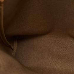 Pre Owned Gucci Beige/Brown GG Supreme Canvas and Leather Web Sherry Line Tote