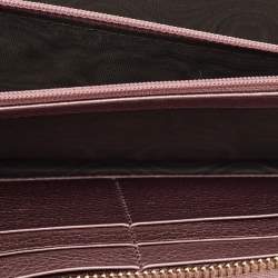 مملوكة مسبقًا Gucci Soho Metallic Purple Leather Continental Wallet