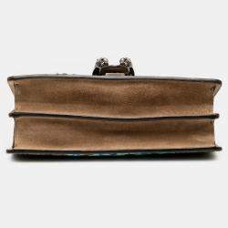 مملوكة مسبقًا حقيبة كتف غوتشي ديونيسوس جي جي سوبريم بنية وسطى أزهار ونحلة