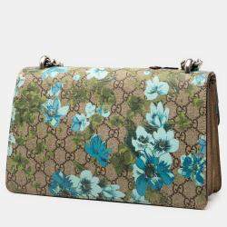 مملوكة مسبقًا حقيبة كتف غوتشي ديونيسوس جي جي سوبريم بنية وسطى أزهار ونحلة