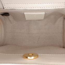 Pre Owned حقيبة غوتشي ديانا ساتش يل بامبو جلد صغيرة خضراء