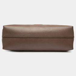 Pre Owned حقيبة يد غوتشي GG سوبريم بني أوفيديا