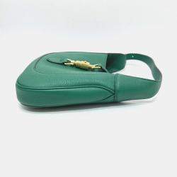 Pre Owned حقيبة كتف جلدية 2-طريقتين صغيرة جاكي 1961 من غوتشي خضراء