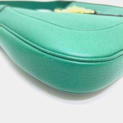 Pre Owned حقيبة كتف جلدية 2-طريقتين صغيرة جاكي 1961 من غوتشي خضراء