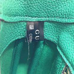 Pre Owned حقيبة كتف جلدية 2-طريقتين صغيرة جاكي 1961 من غوتشي خضراء