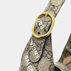 مملوكة مسبقًا Gucci Balenciaga The Hacker Project Jackie 1961 2-Way Handbag In Gg Supreme Canvas Beige