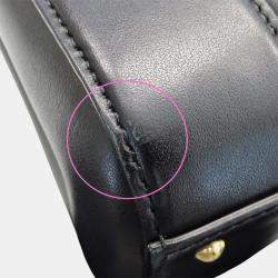 Pre Owned حقيبة غوتشي كتف جلد ماتيلاسي سوداء بطريقتين كروس بودي أو فوقها