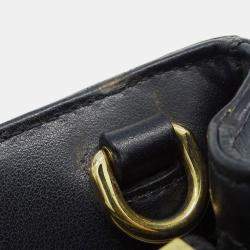 Pre Owned حقيبة غوتشي كتف جلد ماتيلاسي سوداء بطريقتين كروس بودي أو فوقها