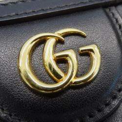 Pre Owned حقيبة غوتشي كتف جلد ماتيلاسي سوداء بطريقتين كروس بودي أو فوقها