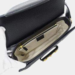 مملوكة مسبقًا حقيبة كتف غوتشي دِنِم هورسبيت 1955 سوداء