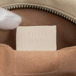 Pre Owned Gucci White Small GG Marmont Matelasse Leather Crossbody