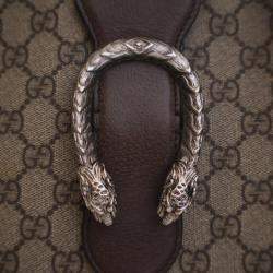 Pre Owned حقيبة دلو غوتشي ديونيسوس GG سوبرم بنية اللون