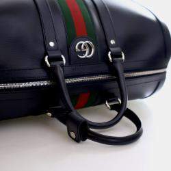 Pre Owned Gucci Medium Calfskin Savoy Duffle