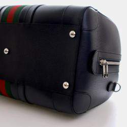 Pre Owned Gucci Medium Calfskin Savoy Duffle