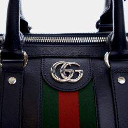 Pre Owned Gucci Medium Calfskin Savoy Duffle