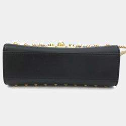 Pre Owned Gucci Small Studded Padlock Bag