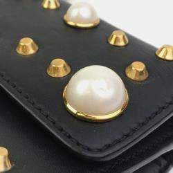 Pre Owned Gucci Small Studded Padlock Bag