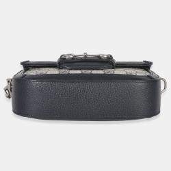 Pre Owned حقيبة ميني غوتشي جي جي سوبروم نيفي ويب هورسبيت 1955