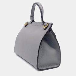 مملوكة مسبقًا Gucci Grey Leather GG Marmont Mini Tote and Shoulder Bag (442622)