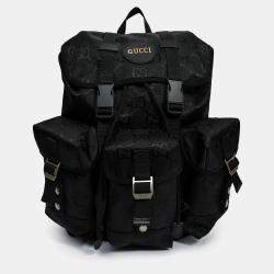 مملوكة مسبقًا حقيبة ظهر غوتشي أوف ذا غريد نايلون جي جي أسود