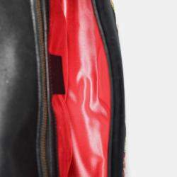 Pre Owned حقيبة غوتشي مارمونت محبوبة لؤلؤية مخمل أسود متوسطة الحجم