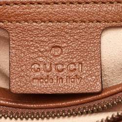 Pre Owned حقيبة يد توتس غوتشي ديانا خيزران جلد بني متوسطة