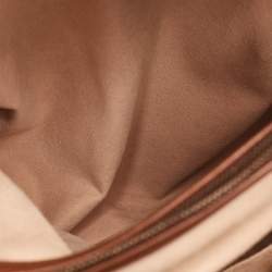 Pre Owned حقيبة يد توتس غوتشي ديانا خيزران جلد بني متوسطة